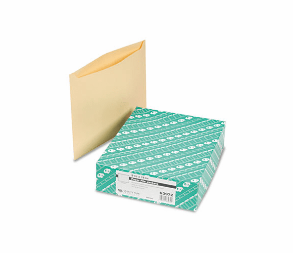 QUA63972 Paper File Jackets, 9 1/2 x 11 3/4, 2 Point Tag, Buff, 100/Box By QUALITY PARK PRODUCTS