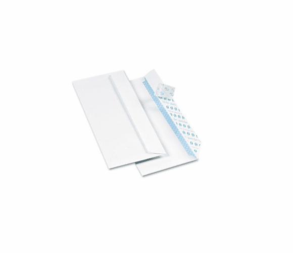 QUA69122 Redi-Strip Security Tinted Envelope, Contemporary, #10, White, 500/Box By QUALITY PARK PRODUCTS