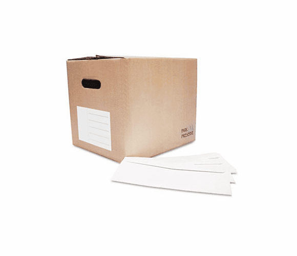 QUA69122B Redi-Strip Security Tinted Envelope, Contemporary, #10, White, 1000/Box By QUALITY PARK PRODUCTS