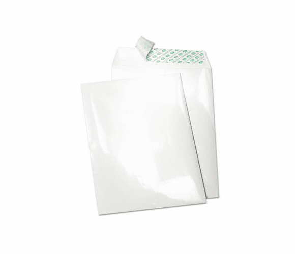 QUA77197 Tech-No-Tear Catalog Envelope, Poly Coating, Side Seam, 10 x 13, White, 100/Box By QUALITY PARK PRODUCTS