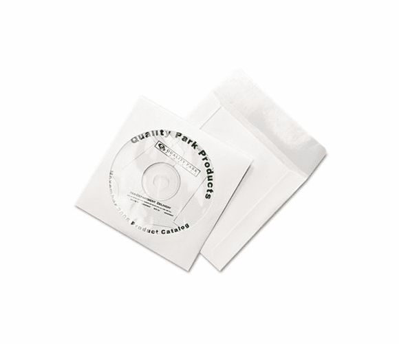 QUA77203 Tech-No-Tear CD/DVD Sleeves, 100/Pack By QUALITY PARK PRODUCTS