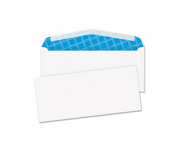 QUA90019 Tinted Envelope, Contemporary, #10, White, 500/Box By QUALITY PARK PRODUCTS