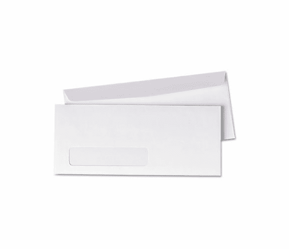 QUA90120 Window Envelope, Contemporary, #10, White, 500/Box By QUALITY PARK PRODUCTS