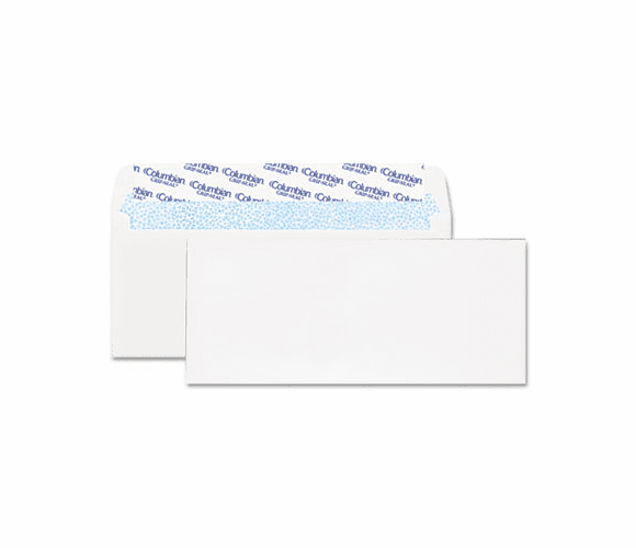 QUACO148 Grip-Seal Business Envelope, 4 1/8 x 9 1/2, 24 lb, White, 250/Box By WESTVACO