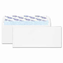 QUACO148 Grip-Seal Business Envelope, 4 1/8 x 9 1/2, 24 lb, White, 250/Box By WESTVACO