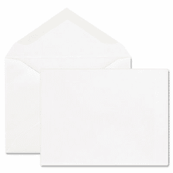 QUACO298 Greeting Card Envelope, 5 3/4 x 8 3/4, 24 lb, White, 100/Box By WESTVACO