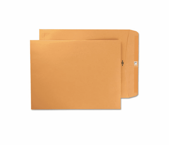 QUACO710 Clasp Envelope, Open End, 12 x 15 1/2, 32lb, Brown, 100/Box By WESTVACO