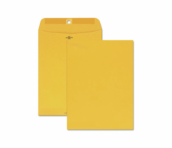 QUACO793 Clasp Envelope, Open End, 9 1/2 x 12 1/2, 32lb, Kraft, 100/Box By WESTVACO