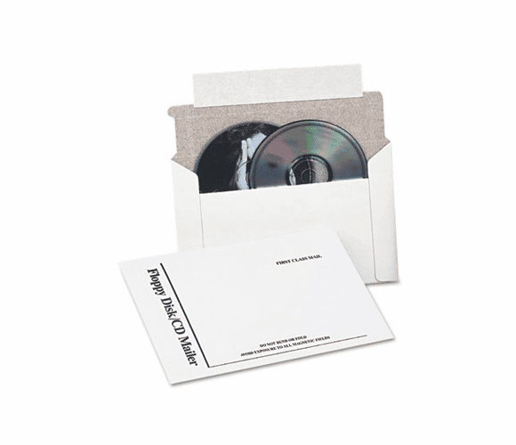 QUAE7265 Foam-Lined Multimedia Mailer, Contemporary, 8 1/2 x 6, White, 25/Box By QUALITY PARK PRODUCTS