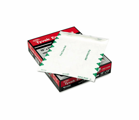 QUAR1590 Tyvek USPS First Class Mailer, Side Seam, 10 x 13, White, 100/Box By QUALITY PARK PRODUCTS