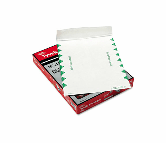 QUAR4212 Tyvek Expansion Mailer, First Class, 10 x 13 x 1 1/2, White, 25/Box By QUALITY PARK PRODUCTS