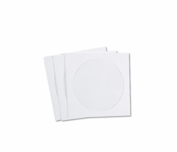 QUAR7050 CD/DVD Sleeves, Tyvek, 100/Box By QUALITY PARK PRODUCTS