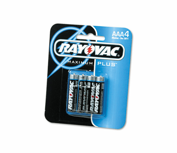 RAY8244 Alkaline Batteries, AAA, 4/Pack By RAY-O-VAC