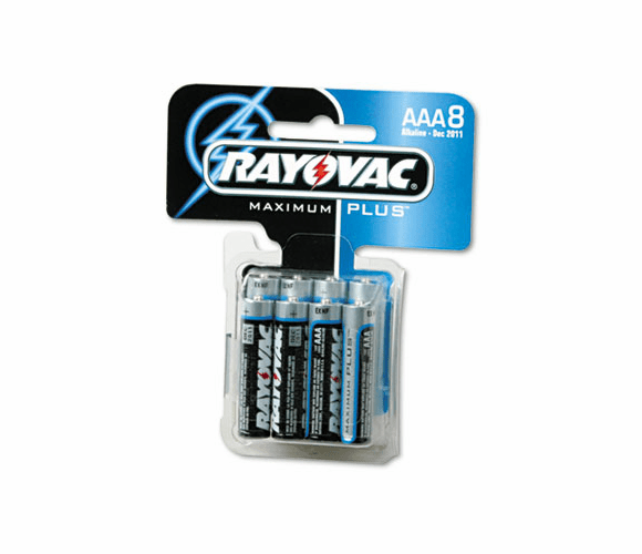 RAY8248C Alkaline Batteries, AAA, 8/Pack By RAY-O-VAC