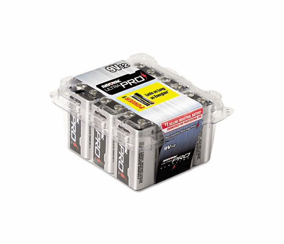 RAYAL9V12 Ultra Pro Alkaline Batteries, 9V, 12/Pack By RAY-O-VAC