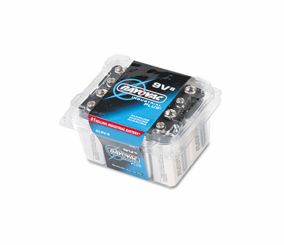 RAYAL9V8 Industrial PLUS Alkaline Batteries, 9V, 8/Pack By RAY-O-VAC