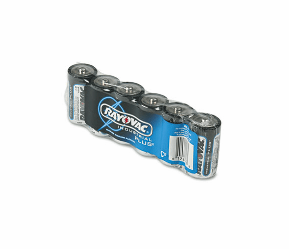 RAYALC Industrial PLUS Alkaline Batteries, C, 6/Pack By RAY-O-VAC