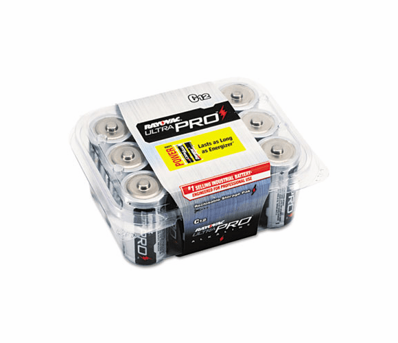 RAYALC12 Ultra Pro Alkaline Batteries, C, 12/Pack By RAY-O-VAC
