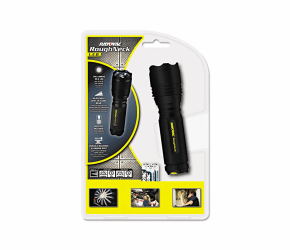 RAYRNT3AAAB LED Aluminum Flashlight, Black By RAY-O-VAC