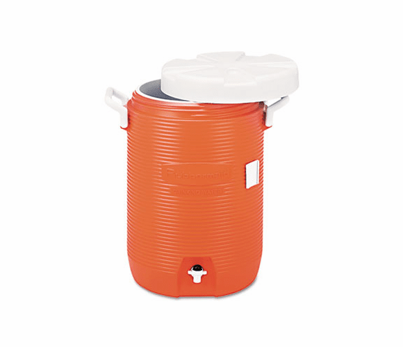 RCP168501 Insulated Beverage Container/Water Cooler, Orange, 5 Gallon By RUBBERMAID COMMERCIAL PROD.