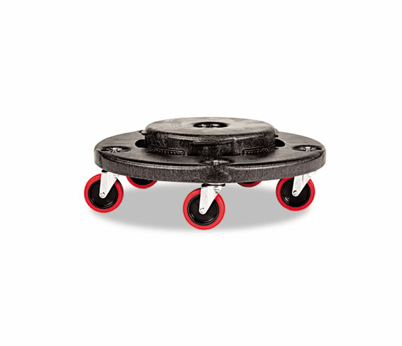 RCP264043BLA Brute Quiet Dolly, 250 lb Capacity, 18 1/4" dia. x 6 5/8h, Black By RUBBERMAID COMMERCIAL PROD.