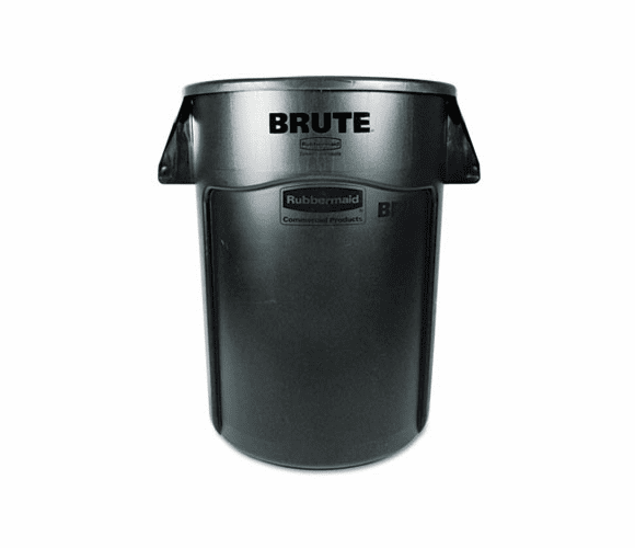 RCP264360BK Brute Vented Trash Receptacle, Round, 44 gal, Black By RUBBERMAID COMMERCIAL PROD.