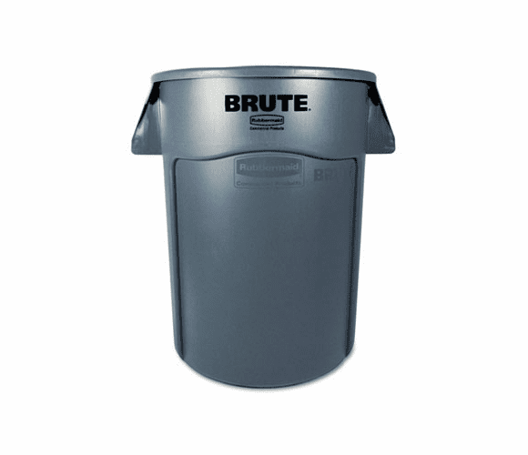 RCP264360GY Brute Vented Trash Receptacle, Round, 44 gal, Gray By RUBBERMAID COMMERCIAL PROD.