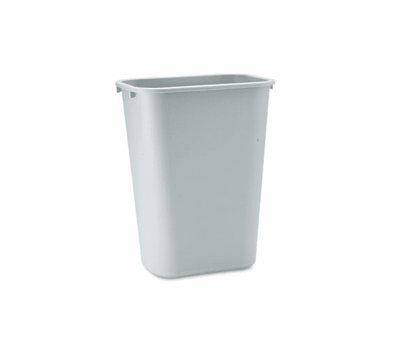 RCP295700GY Deskside Plastic Wastebasket, Rectangular, 10 1/4 gal, Gray By RUBBERMAID COMMERCIAL PROD.