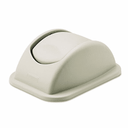RCP306600BG Rectangular Free-Swinging Plastic Lids, Beige By RUBBERMAID COMMERCIAL PROD.