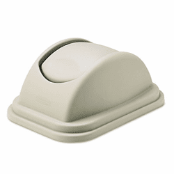 RCP306700BG Rectangular Free-Swinging Plastic Lids, Beige By RUBBERMAID COMMERCIAL PROD.
