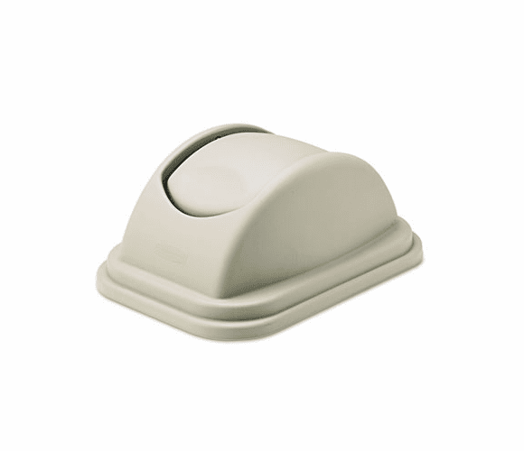 RCP306700BG Rectangular Free-Swinging Plastic Lids, Beige By RUBBERMAID COMMERCIAL PROD.