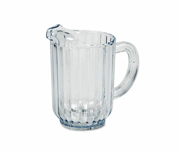 RCP333800CR Bouncer Plastic Pitcher, 60-oz., Clear By RUBBERMAID COMMERCIAL PROD.