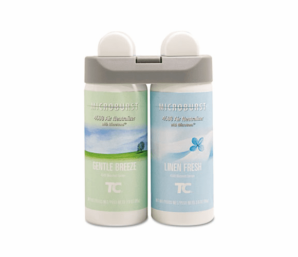 RCP3485949 Microburst Duet Refills, Gentle Breeze/Linen Fresh, 4 oz, 2 per Carton By RUBBERMAID COMMERCIAL PROD.