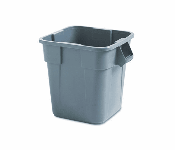RCP352600GY Brute Container, Square, Polyethylene, 28 gal, Gray By RUBBERMAID COMMERCIAL PROD.