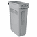 RCP354060GY Slim Jim Receptacle w/Venting Channels, Rectangular, Plastic, 23 gal, Gray By RUBBERMAID COMMERCIAL PROD.