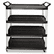 RCP409600BLA Open Sided Utility Cart, 4-Shelf, 40-5/8w x 20d x 51h, Black By RUBBERMAID COMMERCIAL PROD.
