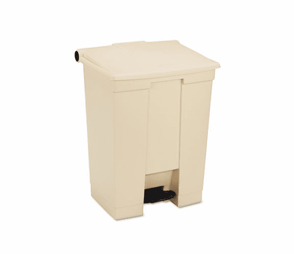 RCP614500BG Fire-Safe Step-On Receptacle, Rectangular, Polyethylene, 18 gal, Beige By RUBBERMAID COMMERCIAL PROD.