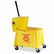 RCP618688YW WaveBrake 44-Quart Bucket/Sideward Pressure Wringer Combination, Yellow By RUBBERMAID COMMERCIAL PROD.