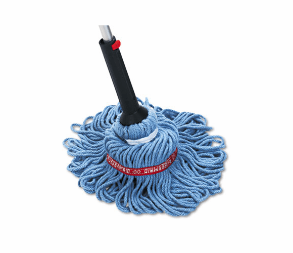 RCP6A8800 Self-Wringing Ratchet Twist Mop, Blended Yarn Head, 54 Handle By RUBBERMAID COMMERCIAL PROD.
