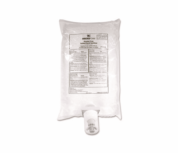 RCP750593 AutoFoam Hand Sanitizer Refill, Alcohol-Free, Clear, 1100 mL, 4/Carton By RUBBERMAID COMMERCIAL PROD.