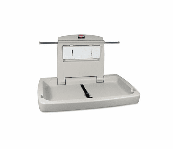 RCP781888 Sturdy Station 2 Baby Changing Table, Platinum By RUBBERMAID COMMERCIAL PROD.