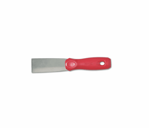 RCP9H16 1.5 Putty Knife, Carbon Steel Blade, Contoured Red Handle By RUBBERMAID COMMERCIAL PROD.