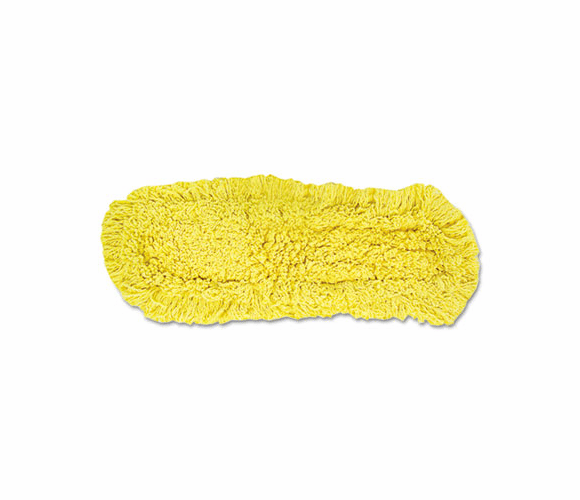 RCPJ15200YEL Trapper Commercial Dust Mop, Looped-end Launderable, 5" x 18", Yellow By RUBBERMAID COMMERCIAL PROD.