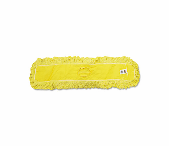 RCPJ15500YEL Trapper Commercial Dust Mop, Looped-end Launderable, 5" x 36", Yellow By RUBBERMAID COMMERCIAL PROD.