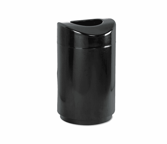 RCPR2030EBK Eclipse Open Top Waste Receptacle, Round, Steel, 30 gal, Black By RUBBERMAID COMMERCIAL PROD.