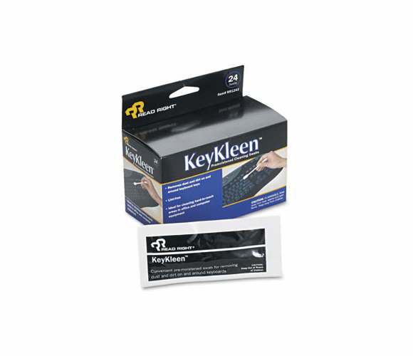 REARR1243 KeyKleen Keyboard Cleaner Swabs, 24/Box By READ/RIGHT
