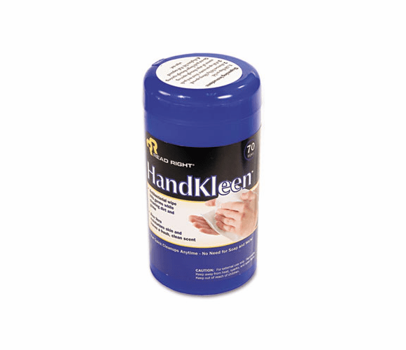 REARR1460 HandKleen Premoistened Wipes, Cloth, 5 1/2 x 6 1/2, 70/Tub By READ/RIGHT