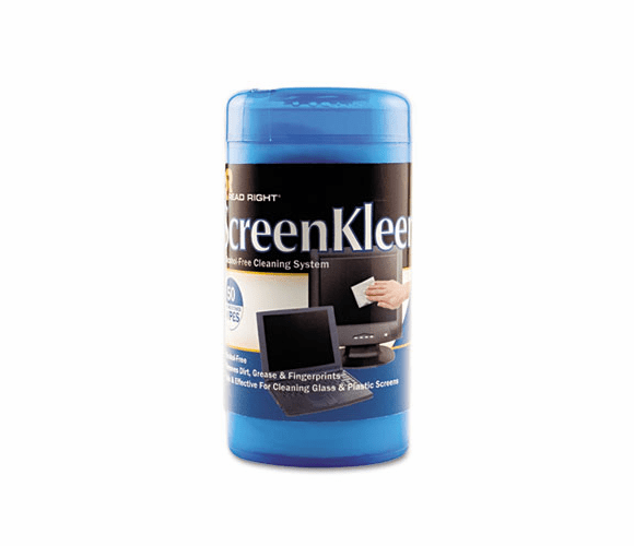 REARR1491 ScreenKleen Monitor Screen Wet Wipes, Cloth, 5-1/4 x 5-3/4, 50/Tub By READ/RIGHT