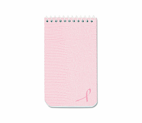 RED31121 Pink Ribbon Memo Book, Narrow Rule, 3 x 5, White Paper, Pink Cover, 60 Sheets By REDIFORM OFFICE PRODUCTS