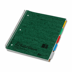 RED33001 5-Subject Wire Notebook, College Rule, 11 x 8-7/8, White, 200 Sheets By REDIFORM OFFICE PRODUCTS